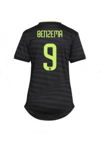 Real Madrid Karim Benzema #9 Voetbaltruitje 3e tenue Dames 2022-23 Korte Mouw